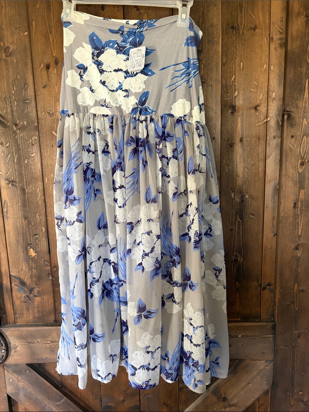 Free People Floral Maxi Skirt or tube dress